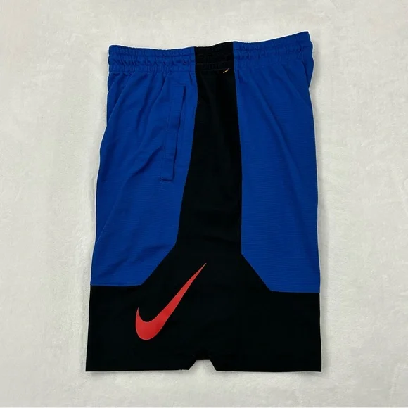 Nike Shorts Nike Dri Fit Swoosh Logo Blue Black Basketball